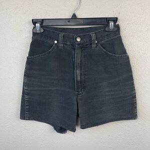 Misses Wrangler Black Denim Shorts Size 11/12 EUC